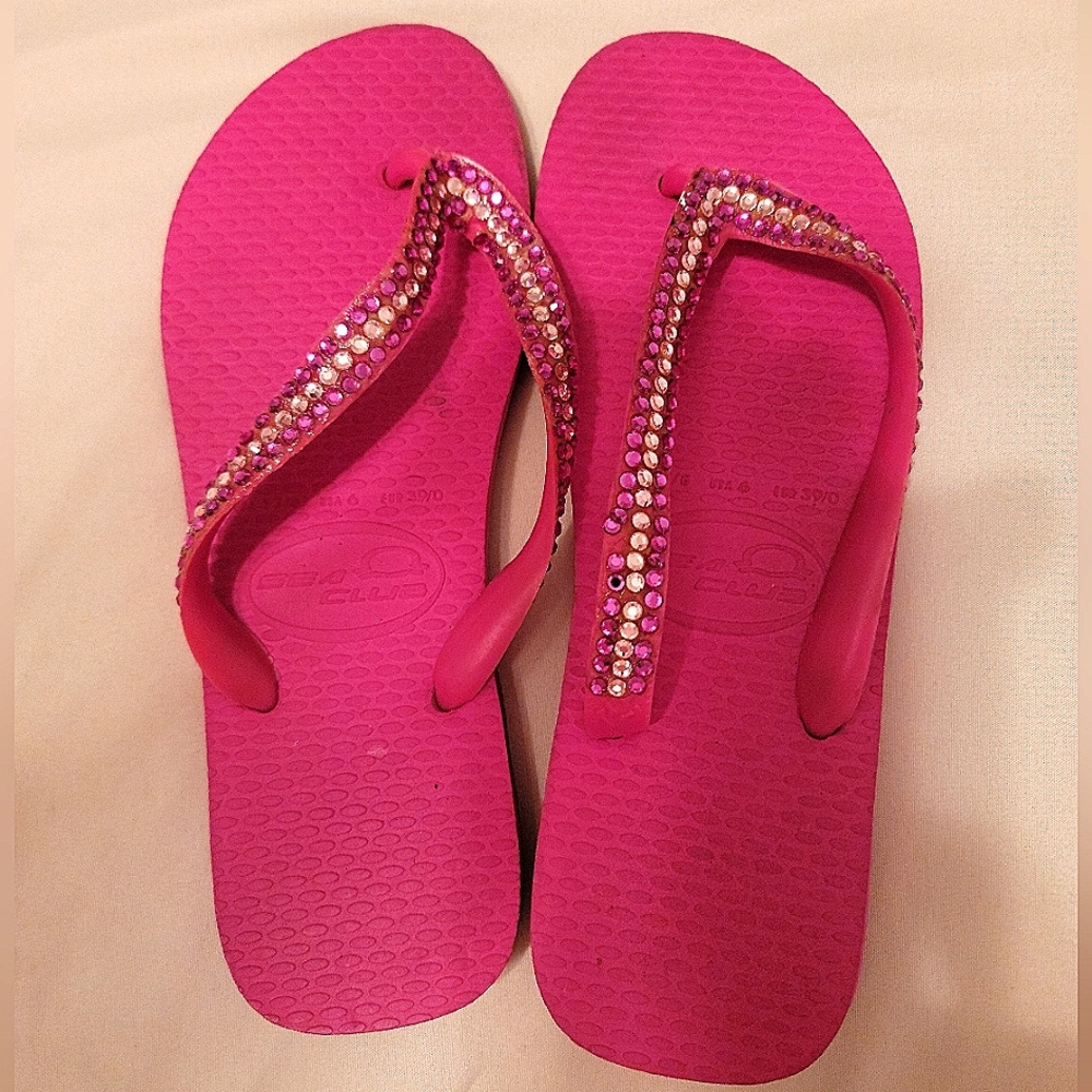 JEWELED FLIP FLOPS